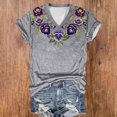 thumbnail image 2 of DPTALR T-shirts Décontractés pour Femmes Col Rond Manches Courtes Hauts pour Femmes, 2 of 3