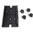 thumbnail image 1 of Removable Computer Case Stand Holder Bracket Desktop Mainframe Storage Rack with Brake(Black), 1 of 4