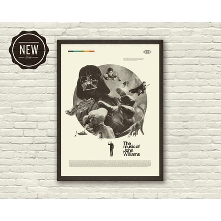 Classic Cinema Music Composer Tribute Swiss Retro Home Style Version Beta Mid-Century Modern Wall Art Unframed Canvas