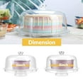 thumbnail image 4 of 6-in-1 Transparent Acrylic Cake Stand with Dome, Multi-functional Serving Platter & Salad Bowl, 4 of 8