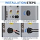 thumbnail image 5 of Paquete de 3 pasacables de nailon NPT 1/2", grommet ajustable a prueba de agua, negro, 5 of 6