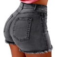 thumbnail image 1 of Pantalones Cortos De Mezclilla Elásticos Para Mujer, 1 of 6
