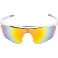 thumbnail image 6 of Adult Shield Baseball Sunglasses Lightweight Sports Sun Glasses for Running, Softball, Rowing, Cycling (White/Gray), 6 of 7