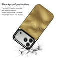 thumbnail image 4 of Wallet Case For Apple iPhone Air / 17 Pro / 17 Pro Max Series with Card Holder, PU Leather Kickstand Card Slots Screen Protector Included For iPhone 17 Series, Gold Gradient, 4 of 8