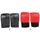 thumbnail image 5 of Guantes de Taekwondo Wosthever de PU Medio Dedo Rojo, 5 of 6