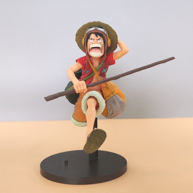 Figuras grandes de anime periférico One Piece Wano Country Straw Hat Running Luffy modelo adornos al por mayor en caja
