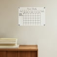 thumbnail image 6 of WynBing 1 Set Acrylic Monthly and Weekly Plan Board Clear Dry Erase Board Calendar for Office Kitchen Fridge, 6 of 6