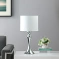 thumbnail image 3 of Ore International 24.5" in BAILEY DARK SILVER CHROME MODERN CANDLESTICK METAL TABLE LAMP, 3 of 4