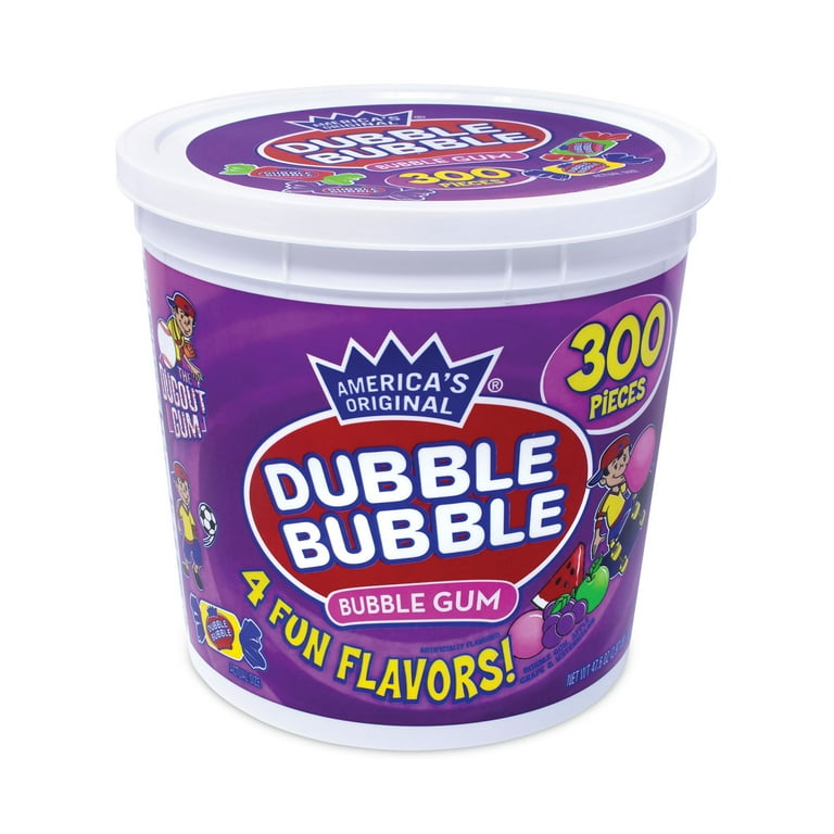 Bubble Gum Assorted Flavor Twist Tub, 300 Pieces/Tub, 1 Tub/Carton, Ships in 1-3 Business Days Bubble Gum Assorted Flavor Twist Tub, 300 Pieces/Tub, 1 Tub/Carton, Ships in 1-3 Business Days