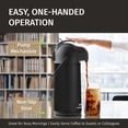 thumbnail image 4 of Airpot Coffee Dispenser with Pump, Black - 12H Hot & 36H Cold Thermal Carafe for Parties, 4 of 8