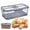 Gray, variant on Bread Box for Kitchen Countertop, Airtight Loaf Bread Storage Container, Time Recording Bread Keeper with Lid, Bread Holder Bin for Homemade Bread, Bun, Bagel, Loaf-grey