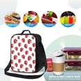 thumbnail image 4 of Lsque Hand Drawn Strawberry Lunch Bag Lunch Box for Women Men Reusable Insulated Lunch Tote Bag,Leakproof Thermal Cooler Sack Food Handbags Case High Capacity, 4 of 9