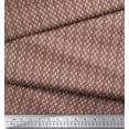 thumbnail image 3 of Soimoi Georgette Viscose Fabric Ogee Small Print Fabric by The Yard 42 Inch Wide, 3 of 3
