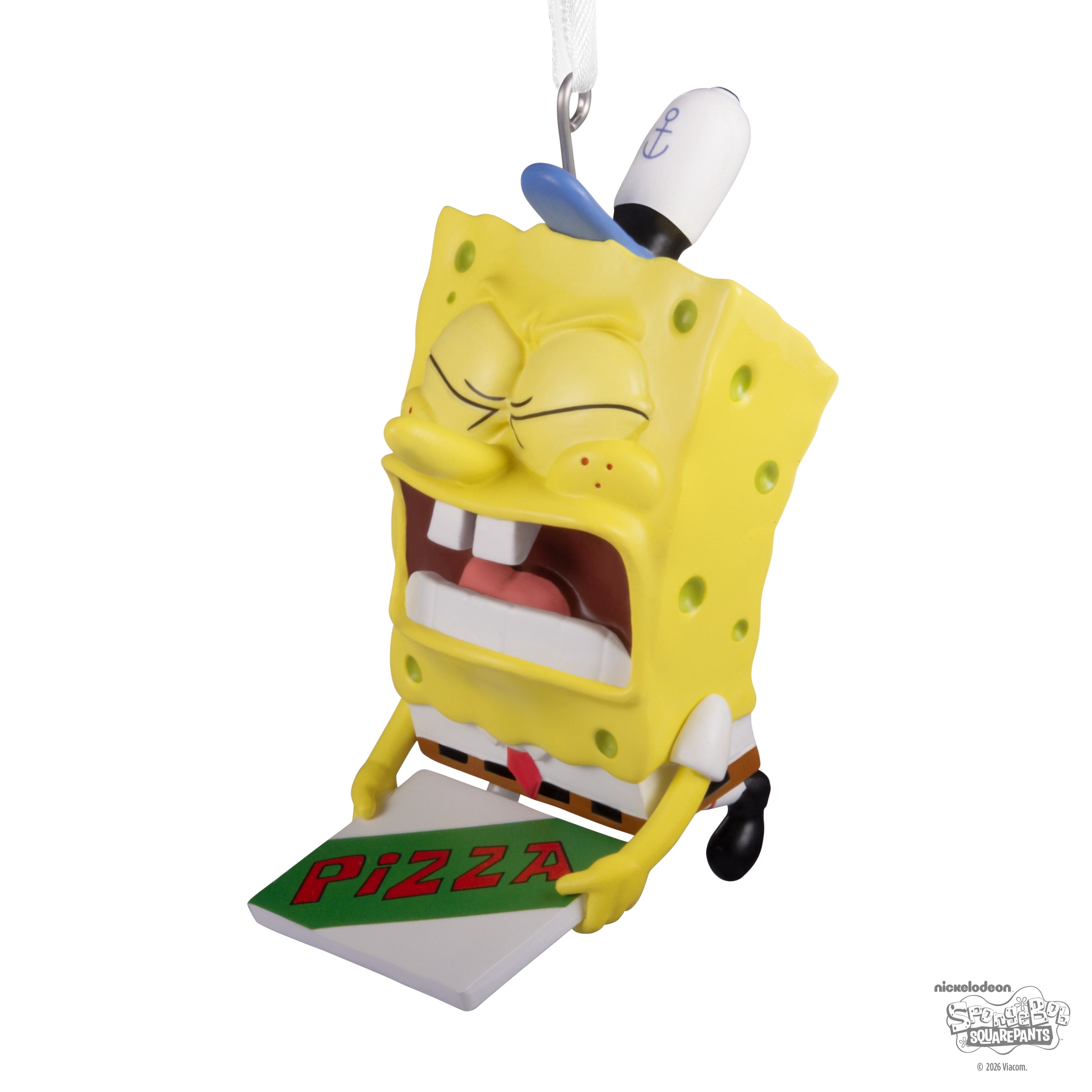 Hallmark Christmas Ornament (SpongeBob SquarePants Pizza Delivery), 1 Count
