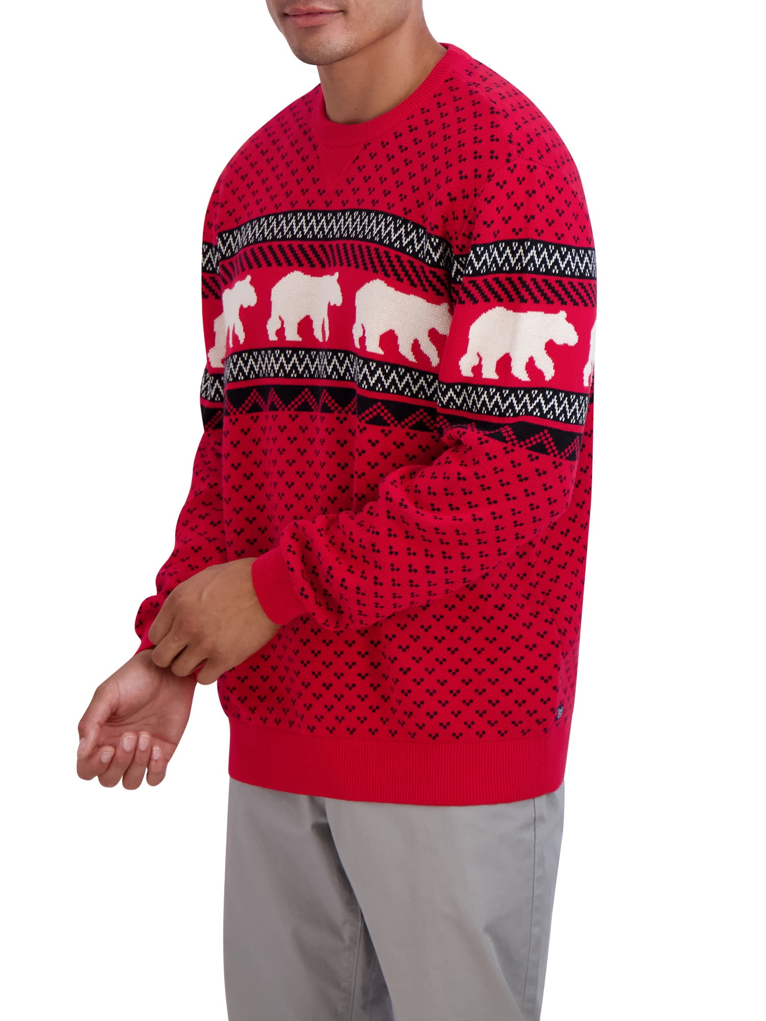 Chaps Men's Holiday Bear Crewneck Sweater - Sizes XS up to 4XB