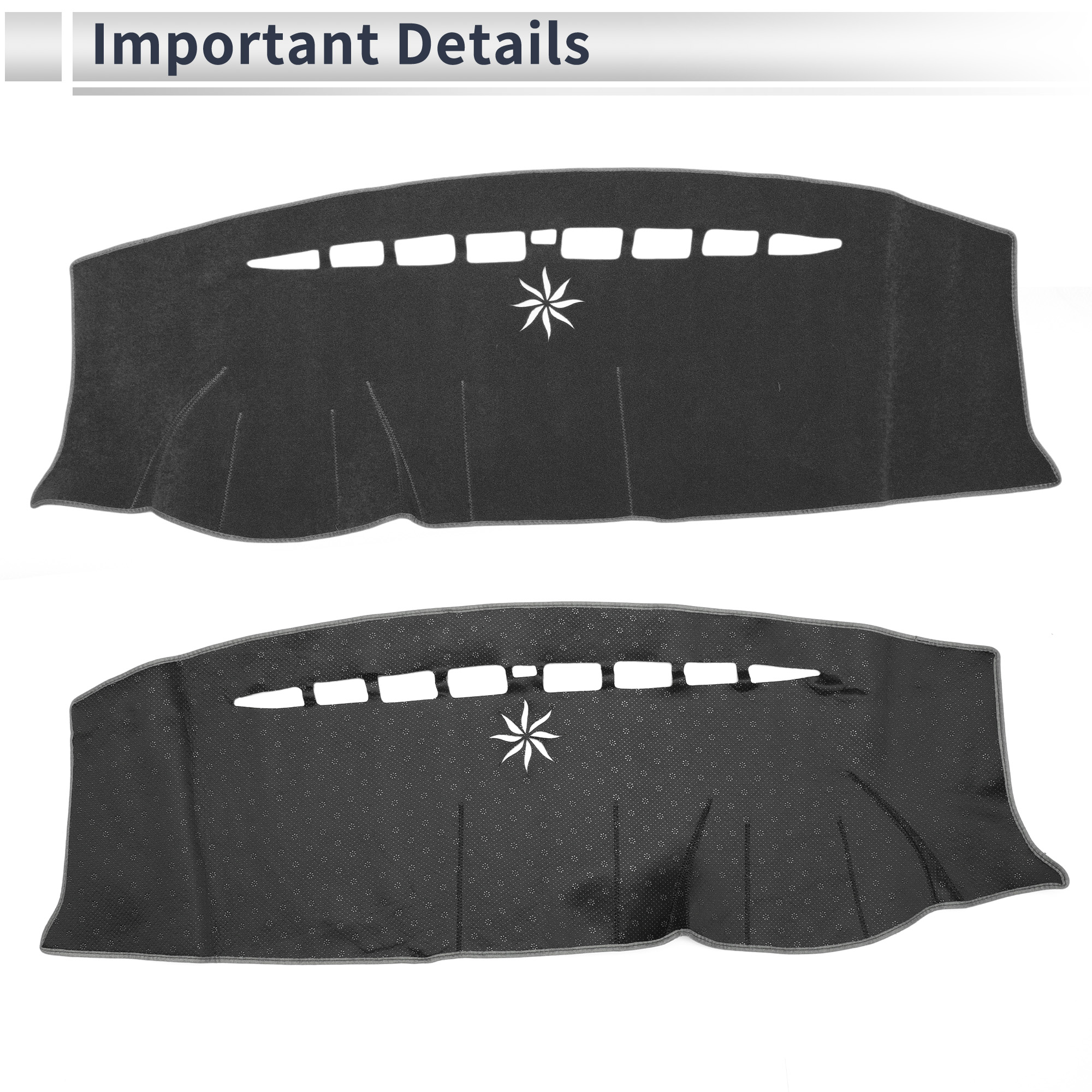 Unique Bargains Non-Slip Dashboard Cover for Ford Edge 2011-2014 Gray