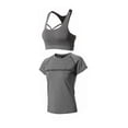 thumbnail image 6 of MOJOGO Workout Set for Women Summer Gym Outfit Hoodie Racerback Bra Top Shorts Leggings Yoga Clothes 5 PCS Exercise Athletic Outfits Set L, 6 of 6