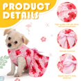 thumbnail image 3 of Vestido para mascotas LEIFIDE Hawaii, 8 unidades, con lazo floral, talla XS, 3 of 6