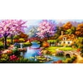 thumbnail image 1 of Cuadros Decorativos 5D bricolaje completo taladro diamante pintura paisaje bordado mosaico Kits dormitorio decoración JShteea  Nuevos Originales, 1 of 8