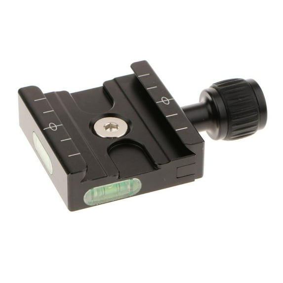 Aluminium 50mm QR Clamp Adapter And Built-in Bubble Level For Kirk RRS Quick Release Plate