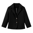 thumbnail image 2 of Liyamei Kids Solid Color Casual Suit Jacket with Lapel for School Everyday Wear Size 4-5 Years, 2 of 5