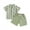 Green, variant on Bagilaanoe 2pcs Toddler Baby Boy Gentleman Outfits Shorts Set Short Sleeves Striped Shirt Tops + Shorts 6M 12M 18M 24M 3T Kids Casual Summer Clothes