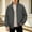 Dark Gray, variant on Solid Color Raglan Sleeves With Elastic Closure Men's Versatile Stand Up Collar Jacket For Daily Use Coffee S