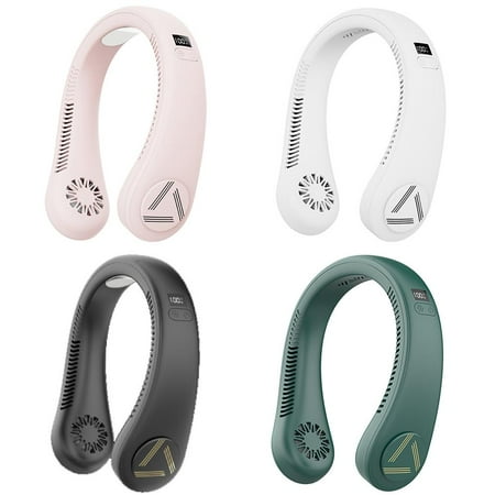 

Hands Free Neck Fan Lazy Neckband Fan Portable Hanging Cooling Fan for Travel Camping Office