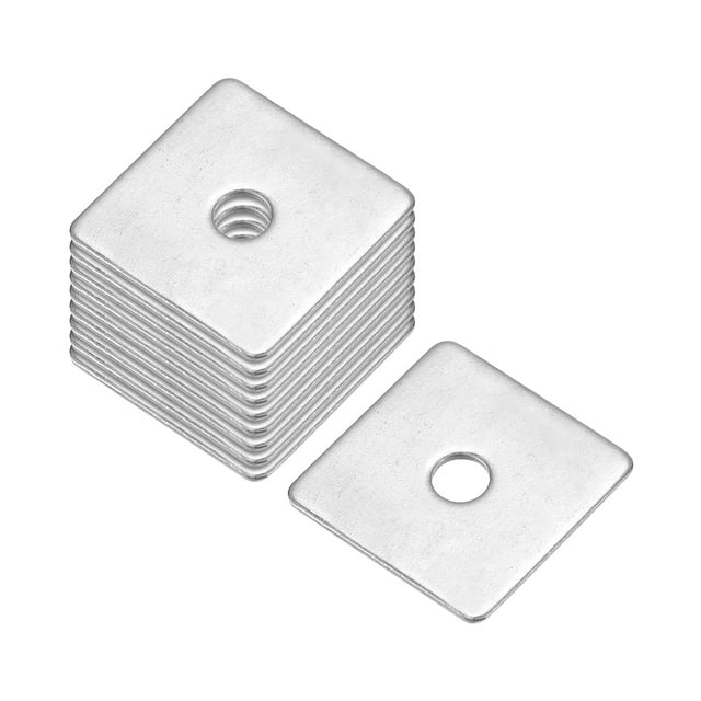 Uxcell Rondelle Carrée, Lot de 20, M4x20x20x1 mm, Rondelles Carrées pour Plaques en Acier Inoxydable 304
