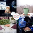 thumbnail image 2 of POGLIP Snowman Christmas Set of 4 Coaster for Drinks, Absorbent Ceramic Stone Coasters Cup Mat with Cork Base for Home Kitchen Room Coffee Table Bar Decor, 2 of 4
