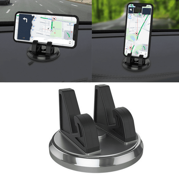 SHAR 2 Pieces Car Dashboard Phone Holder [Horizontal Vertical 360