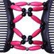 thumbnail image 2 of Peine de doble diapositiva, mariposa de Color aleatorio, cuentas de madera simuladas, peines elásticos para el cabello, horquillas, accesorios para el cabello diseñados para precisión, 2 of 8