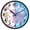 Cute Dinosaur and Daisy, variant on Dailycode Night Light Wall Clock Glow in The Dark 12 inch Battery Operated Silent Luminous Clocks, Cute Little Dinosaur and Flower