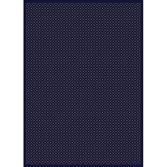 Radici Usa Como Area Rug 782 Traditional Blue Boxes Dots 2' 2" x 7' 7" Rectangle