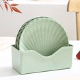 thumbnail image 5 of HLONK 5 Pcs 6 Inch Shell Shaped Dinner Plates Dinnerware Dishes Set Food Plate Saucers Tray Fruits Snack Bowls BPA Free, 5 of 5