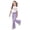 A01-Purple, variant on LRen Girls Summer Outfits Size 10-12 Animal Print Short Sleeve T-Shirt and Wide Pants Set Crew Neck Cute Streetwear Short Sleeve Set Back To School Clothes