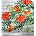 thumbnail image 3 of oneOone Cotton Silk Fabric Geometric|Leaves & Berries Panel Printed Craft Fabric BTY 42 Inch Wide, 3 of 3