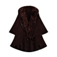 thumbnail image 1 of Veste Châle Tricotée à Col pour Femmes, Ourlet Cape Cardigan pour Grande Taille Style Bohème, 1 of 4