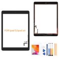 thumbnail image 3 of A-MIND for iPad 5 Air 1st A1474 A1475 A1476 Touch Screen Replacement Parts? with Home Button ? Front Glass Panel? LCD Not Include ? with Kits &Screen Protector (Black), 3 of 4