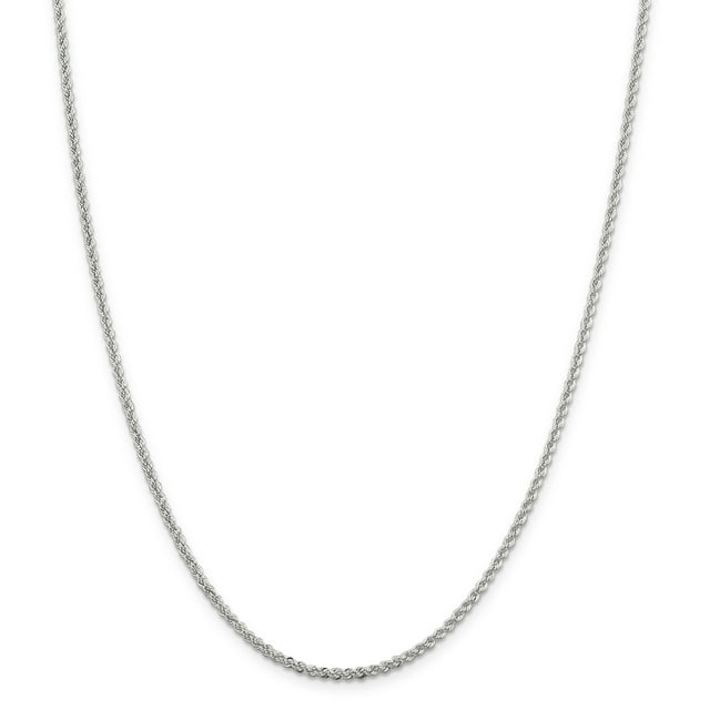 925 Sterling Silver 2.3mm Rope Chain Necklace Pendant Charm