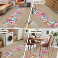 thumbnail image 5 of Area Rug for Living Room, Pink Starfish Abstract Non-Slip Indoor Large Carpet for Bedroom/Dining Room, Ocean Conch Coastal Coral Washable Low-Profile Rectangle Floor Mat Runner Rugs - 3 x 5 Ft, 5 of 7