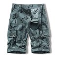 thumbnail image 2 of IROINNID Deals Cargo Shorts for Men Workwear Shorts Slim Fit Multi Pocket Zipper Straight Leg Five Piece Pants Sports Shorts,Gray, 2 of 3