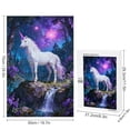 thumbnail image 2 of White Unicorn 1000 Piece Jigsaw Puzzles for Adults Magic Forest Scene Art Jigsaw Puzzle Challenging Family Activity Games Colorful DIY Craft Puzzle for Home Decor Gifts, 2 of 8