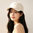 thumbnail image 4 of MEICHEN College Style Loving Couple Baseball Caps Girls' Summer Sunshade and Sun Caps Korean Version Student's Versatile Baseball Caps For, 4 of 5