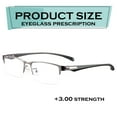 thumbnail image 3 of AKEGAMN Clearance! Photochromic Gunmetal Reading Glasses Anti Blue Light Magnifier Photochromic Gunmetal Reading Glasses Anti Blue Light Magnifier Whether you're reading, working on your computer, o, 3 of 4