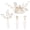 Style 2-Golden Vine Branch Bridal Hair Comb with 3 Pins, variant on MIALLO 3Pcs Rose Gold Floral Hair Side Comb & Hairpins Set - Rhinestone Pearl Headpiece for Wedding Prom Party Decoration