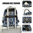thumbnail image 3 of FORMRS Mini Backpack Purse for Women Travel Daypack Casual Shoulder Bag, Blue Hexagon Pattern, 3 of 7