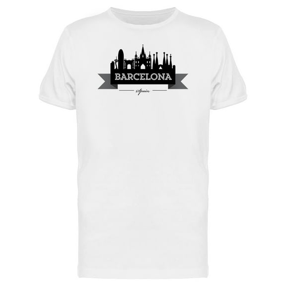 Barcelona City Skyline Landmark Tee Men's -Image by Shutterstock