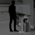 thumbnail image 2 of Steel Garbage Bin, 8 Gallon Touchless Sensor Trash Can with AbsorbX Odor Filter System, Black, 2 of 5