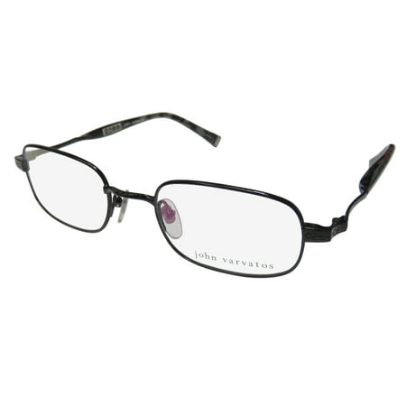 New John Varvatos V140 Mens Designer Full-Rim Black / Gray Pattern Stunning High Quality Hip Frame Demo Lenses 50-20-140 Eyeglasses/Glasses